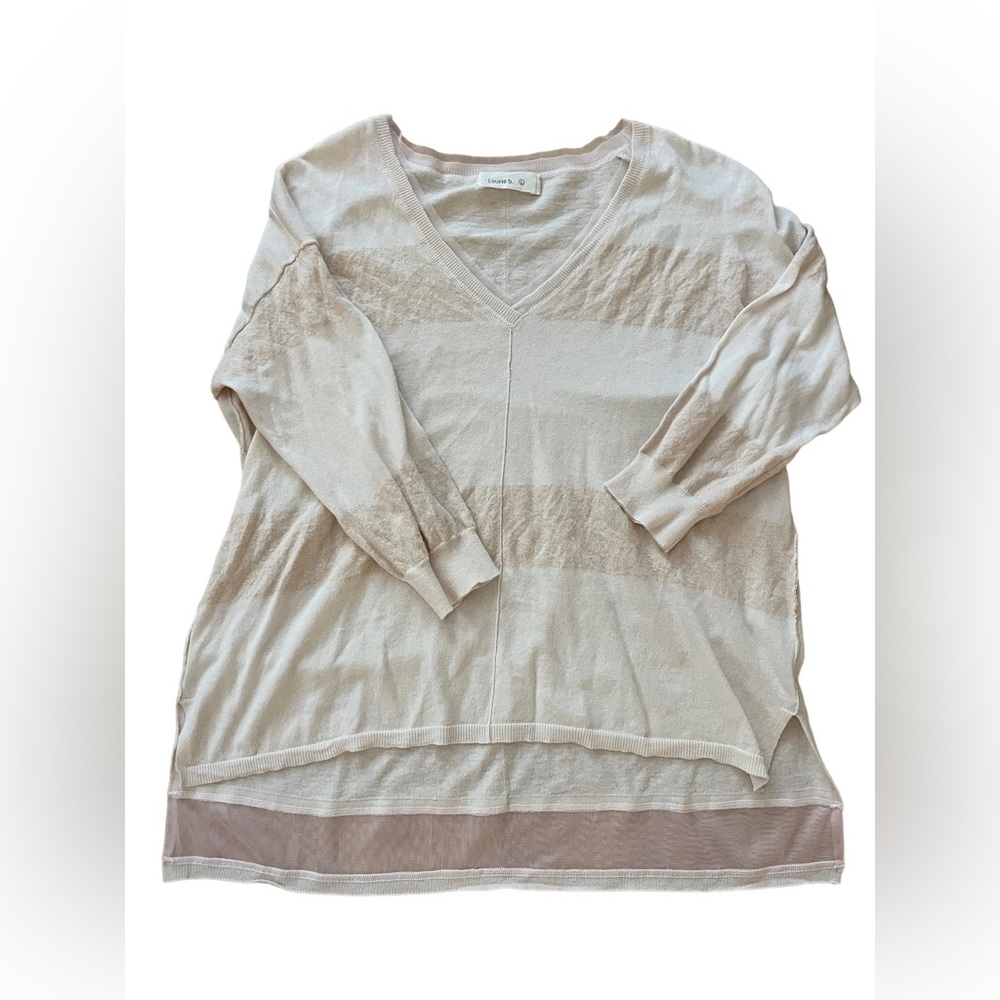 laurie b | Cotton‎ V-neck Sweater Size Large